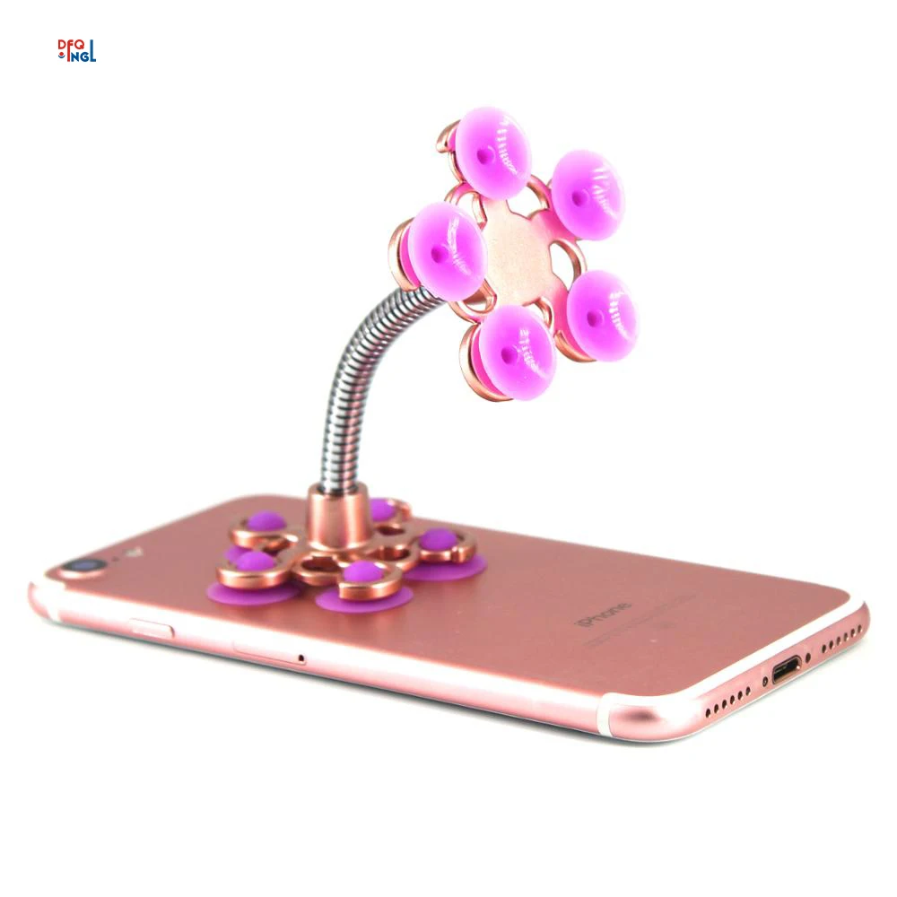 

DFQNGL Universal Mobile Car Phone Holder Stand Cell Sucker Holder 360 Degree Adjustable for iphone 5 6 7 plus Samsung Car Mount