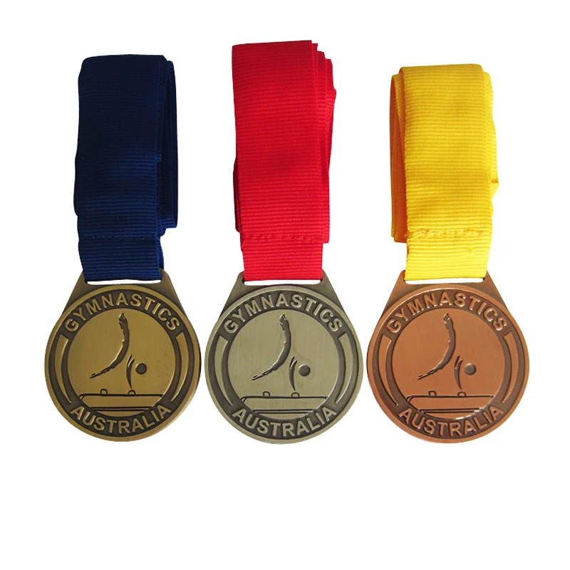 

High quality gold silver and bronze medals wholesale cheap custom 3D metal medal