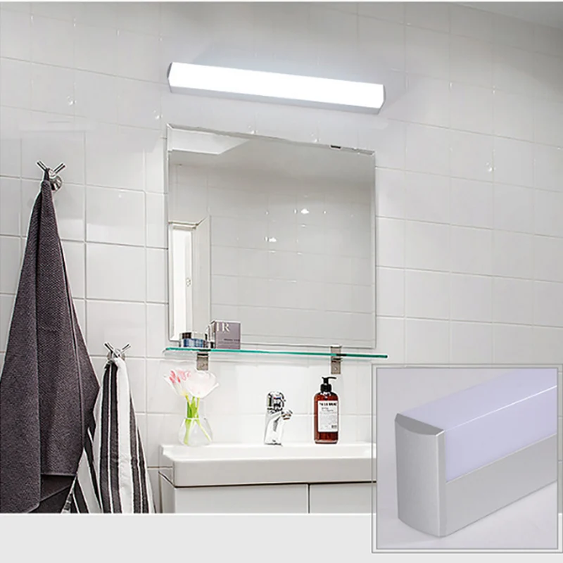 Светодиодный настенный зеркальный светильник 12 Вт 16 Вт 22 Вт Водонепроницаемый светодиодный зеркальный светильник для ванной комнаты Настенные светильники современный настенный светильник для спальни