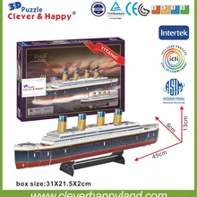 Новая умная и счастливая земля 3d головоломка модель татаническая головоломка для взрослых diy корабль подарочные модели образовательных игрушек бумага