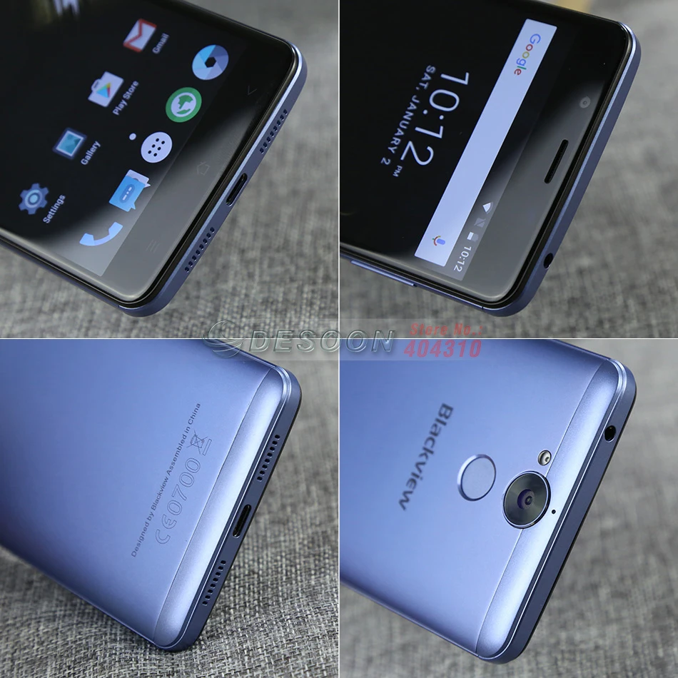 Blackview P2 Смартфон 5.5 дюйма FHD 6000 МАч MTK6750T Octa Ядро 4 Г RAM+ 64 Г ROM Отпечатков Пальцев ID 8MP+ 13MP 4 Г Мобильный Телефон