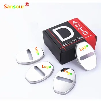 

4pcs Stainless steel Sline car door lock cover for audi A1 A2 A3 A4 A5 A6 A7 A3L A4L A8L Q3 Q5 S5 S6 S8 TT TTS