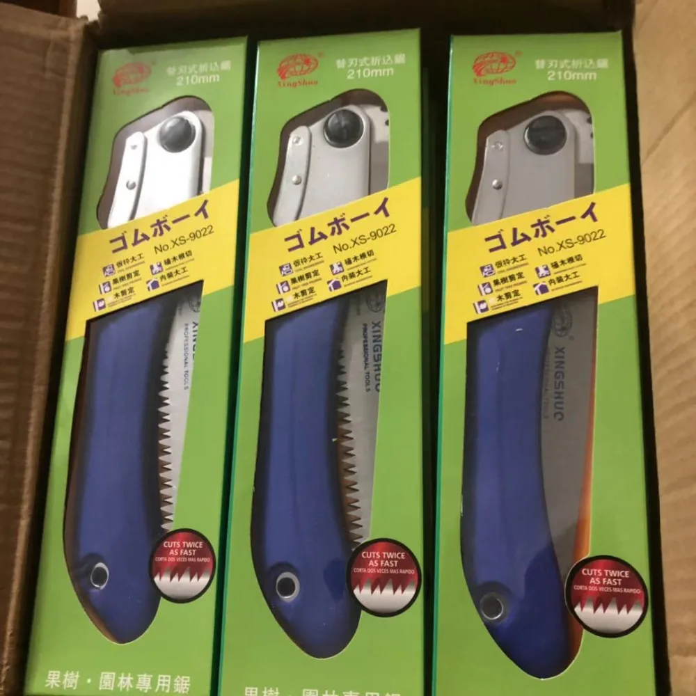 

Folding Saw Three Sides Cutting Edges Hand Saw Gardening Hand Saw 150mm Hacksaw 65Mn Blade