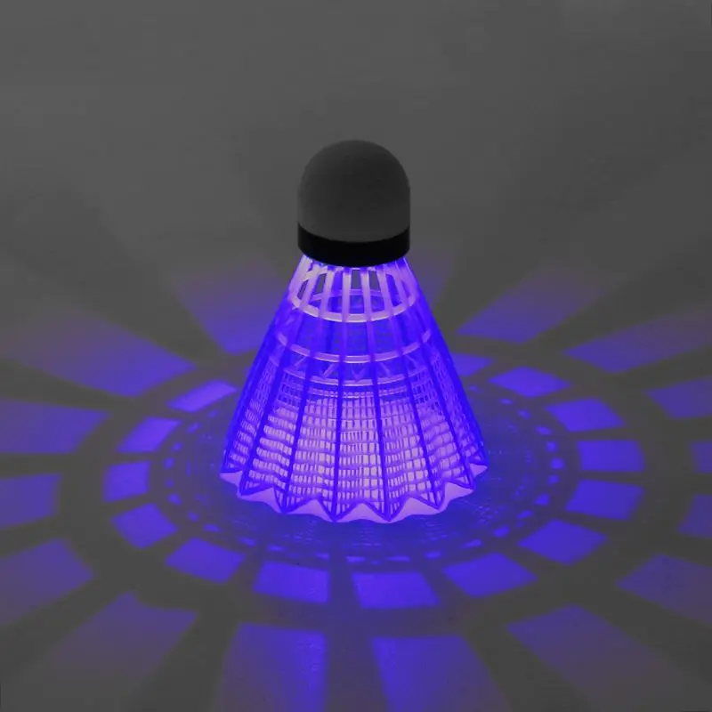 5 dunkle Nacht Badminton mit LED Beleuchtung Federbaelle Multifarben F7O6 