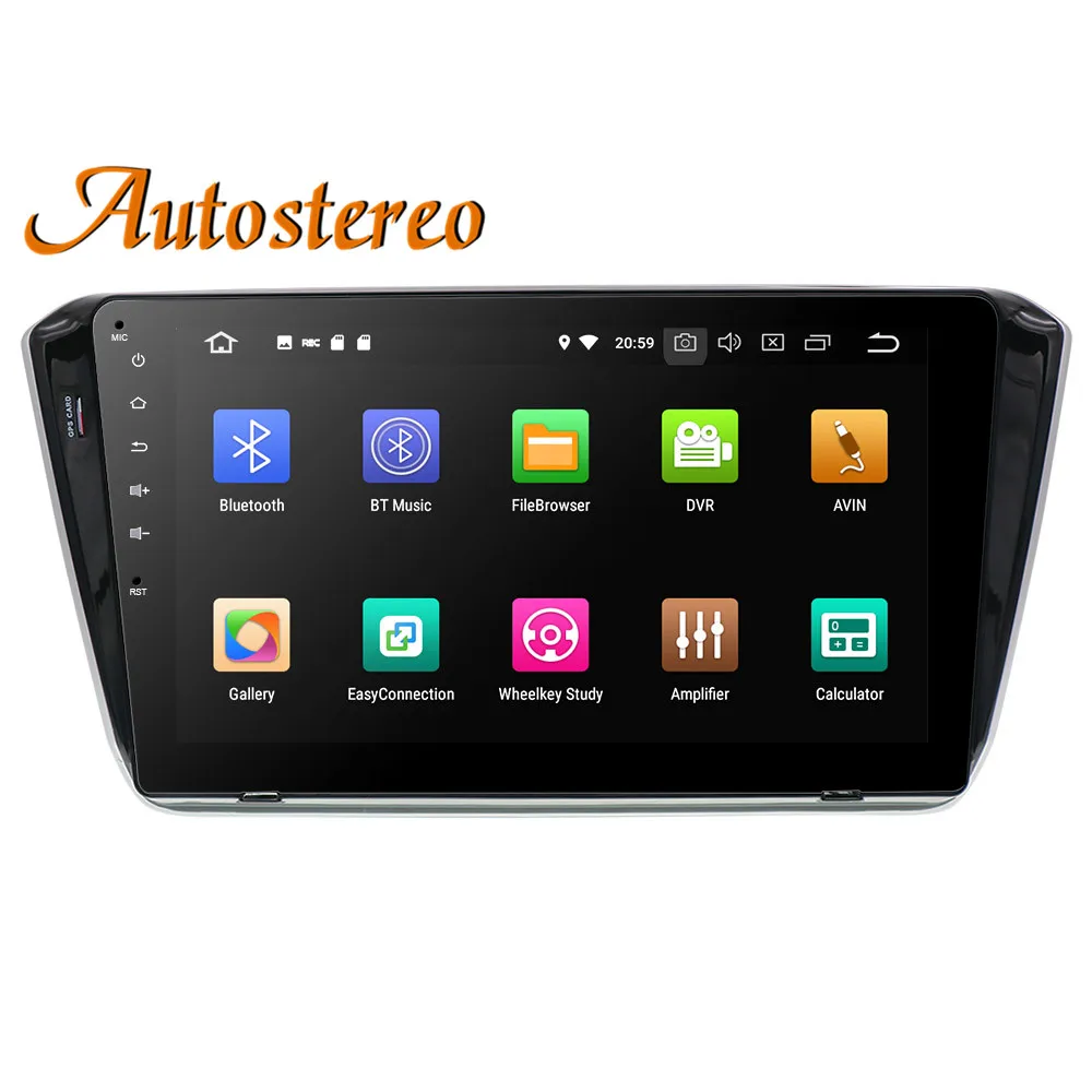 Sale Android 9 Car No DVD Player GPS navigation For SKODA SUPERB 2015+ headunit multimedia player radio tape recorder auto stereo IPS 4