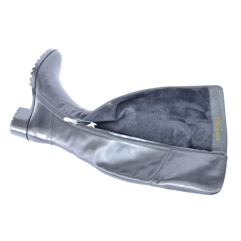 2018 женские сапоги до колена из натуральной кожи зимняя женская теплая обувь