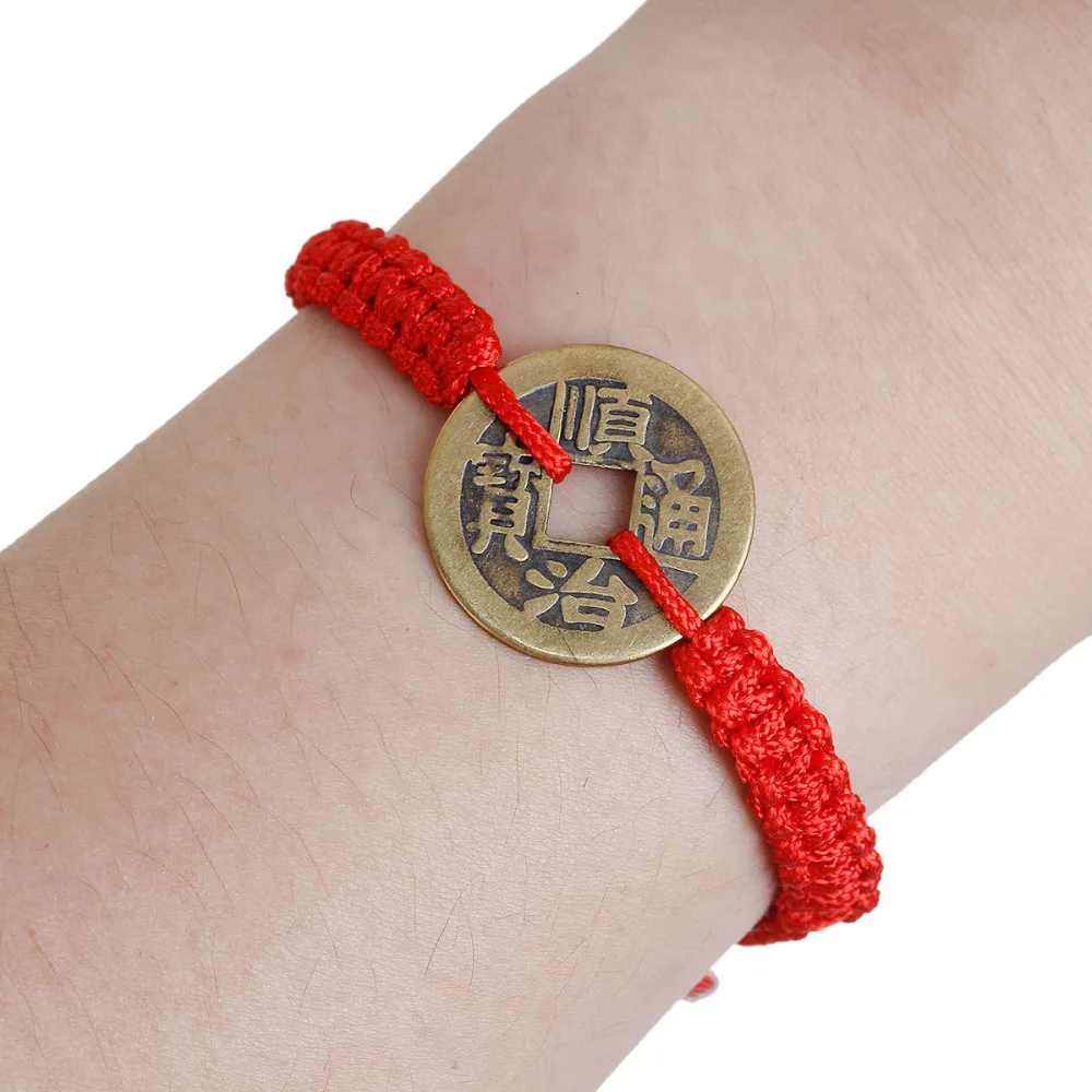 DoreenBeads полиэстровый Kabbalah с красной нитью Плетеный браслеты дружбы Античная