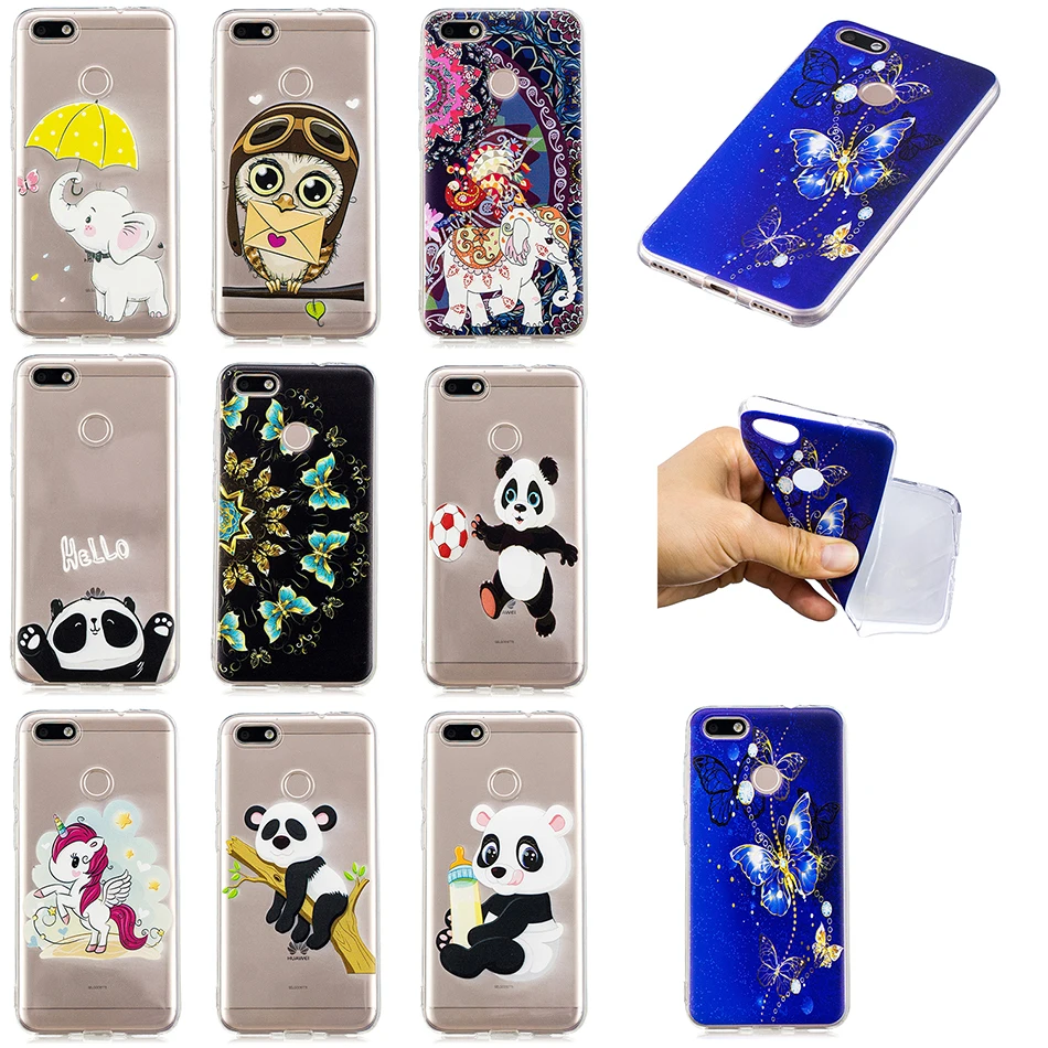 CCDZ fundas милые бабочки панда слон прозрачный силиконовый чехол для huawei P9 lite Мини