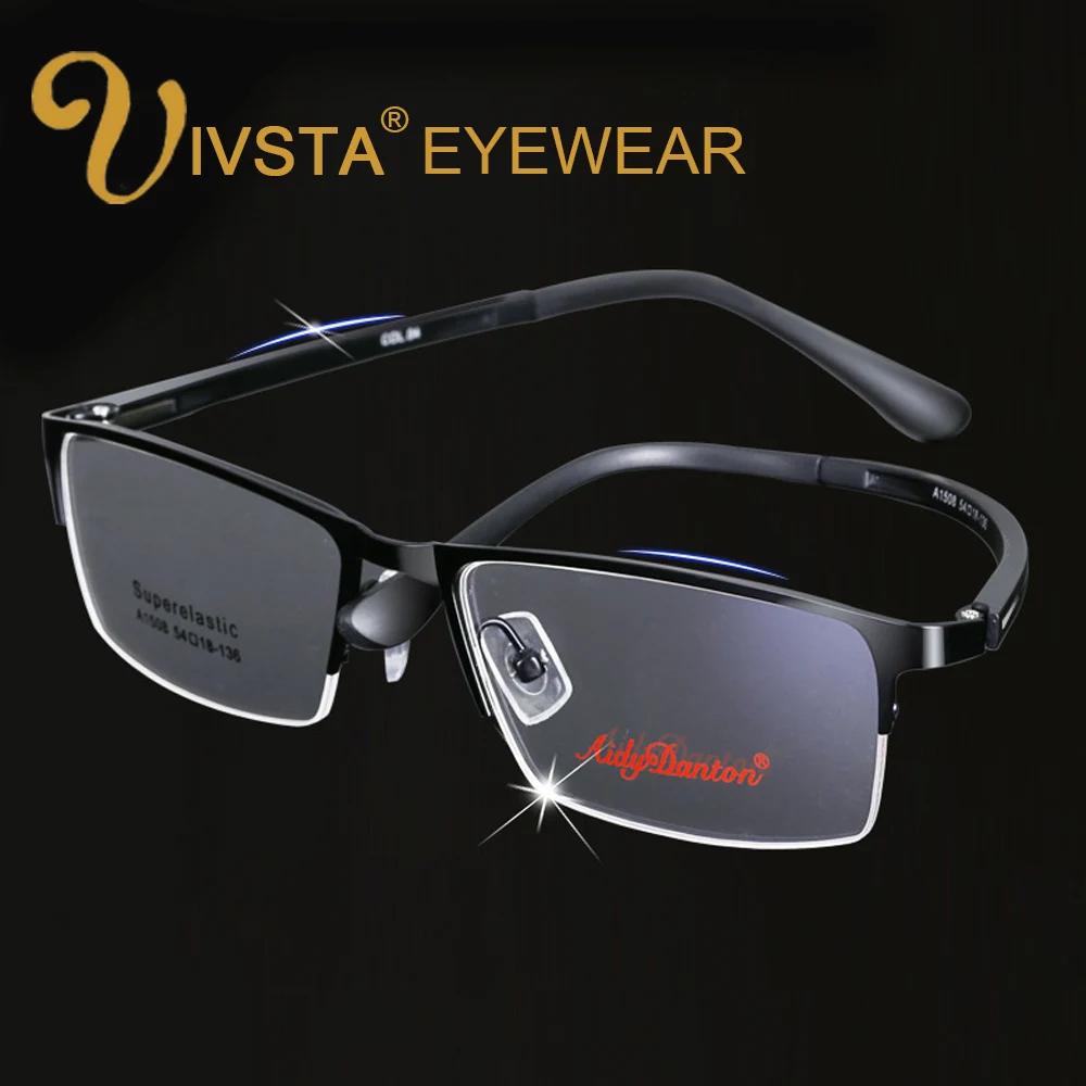 

IVSTA Super Elastic TR Optical Glasses Men Semi-Rim Eyeglasses Frame Prescription Eyewear Male Brand Design Reading Computer