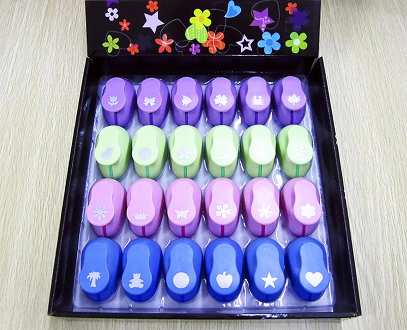 

24pcs/set Handmade Crafts and Scrapbooking Tool Paper Punch For Photo Gallery decoration DIY Gift Card Punches Embossing device