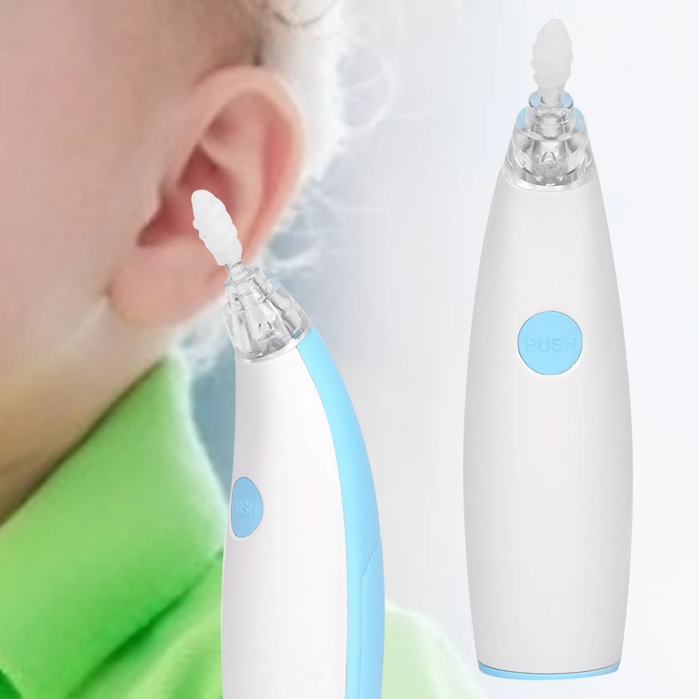 Светоизлучающий Электрический Очиститель ушной серы Удаление воска ушей безопасные инструменты для ушей для детей забота о здоровье лечение ушей
