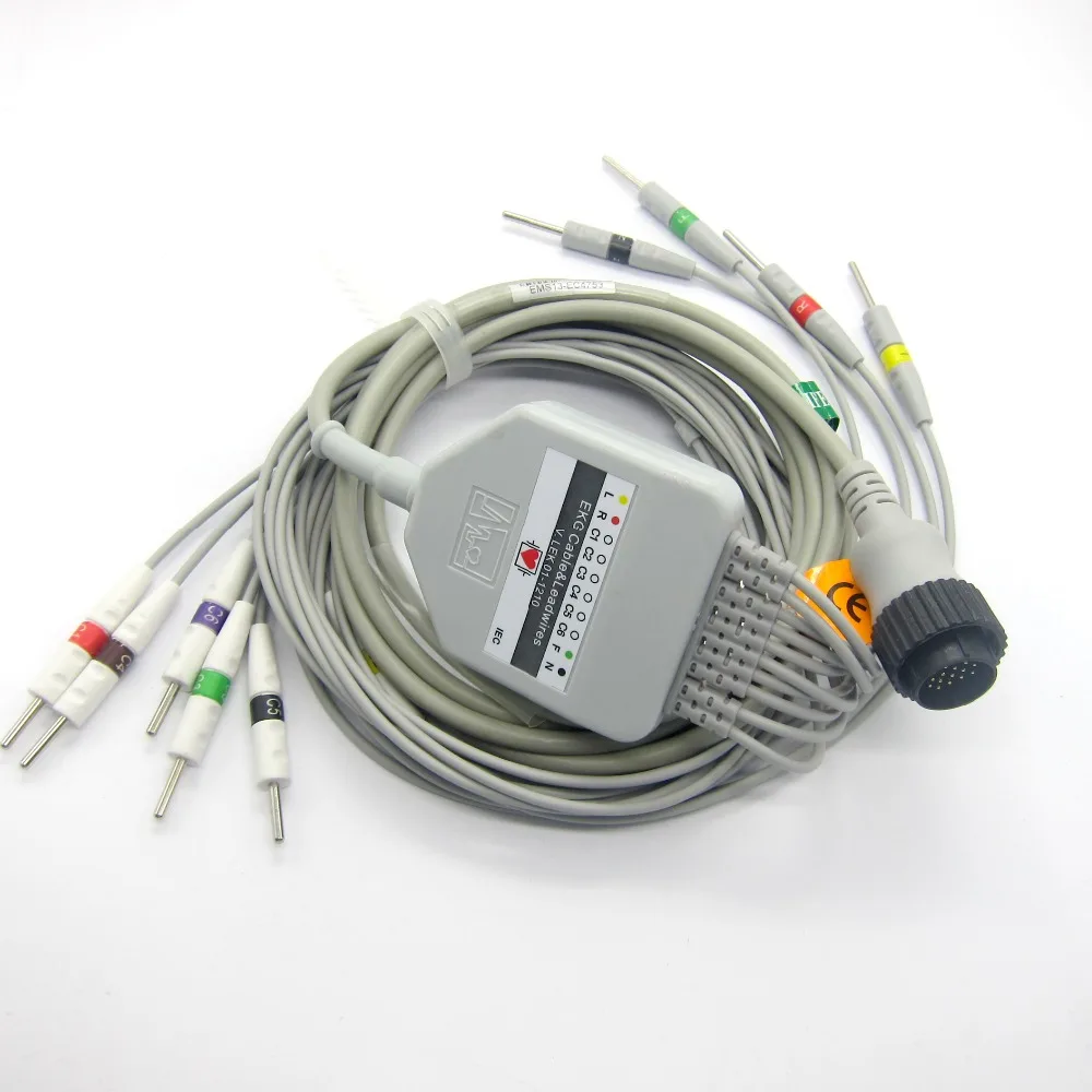 KANZ EKG cable with 10 leadwires Popular EKG CABLE,din 3.0