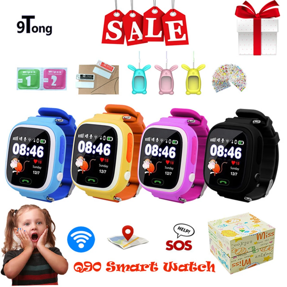 2018 Best Baby Smart Watch for Children Q90 Kids Smart watch GPS WIFI Location Tracker Child GPS Watch Phone Touch Screen Clock