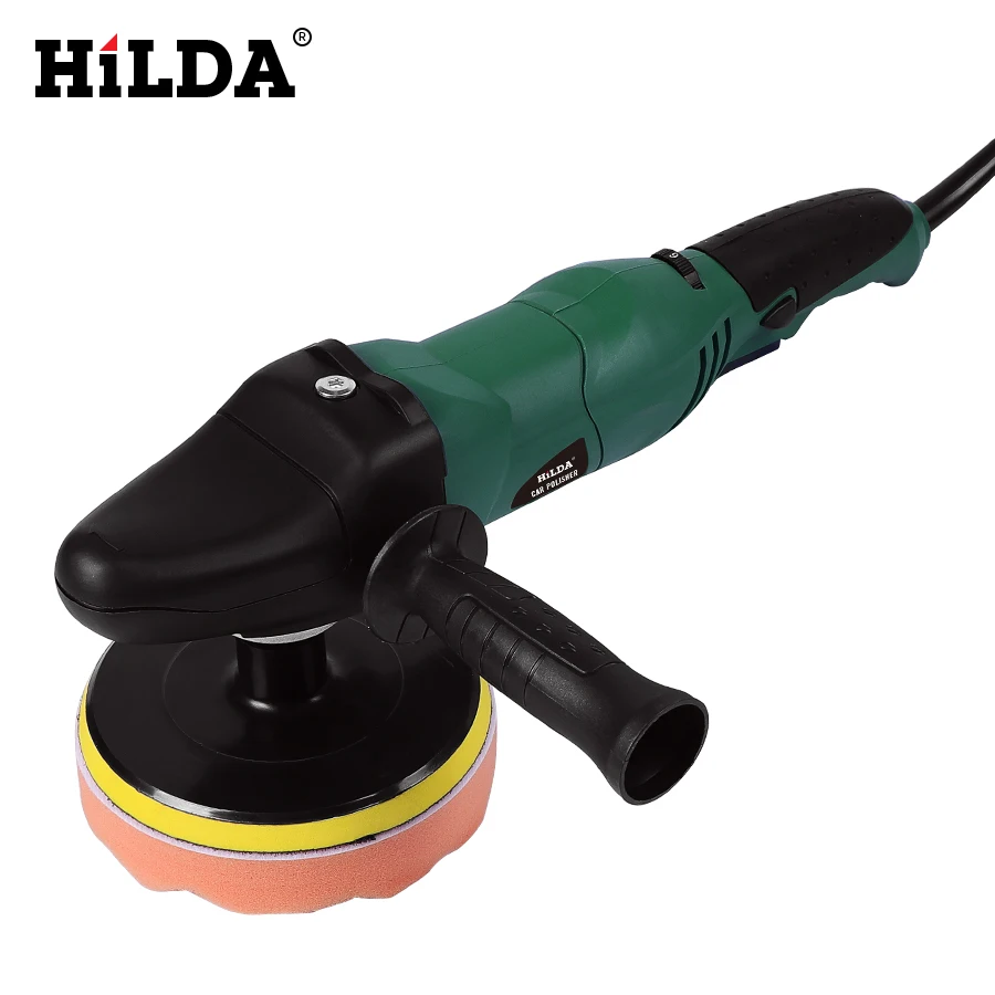 

HILDA 1200W Variable Speed 3500rpm 150mm Polishing Machine Sander M14 Electric Floor Polisher Car Polisher Paint Care Tool