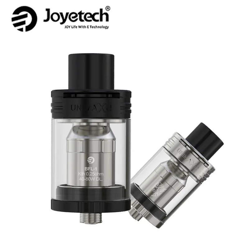 

Hot! Original Joyetech UNIMAX 2 Capacity 5ml Atomizer with BFL-1 Coil 0.25ohm Vaporizer Quality E-cig Tank Top Filling& Airflow