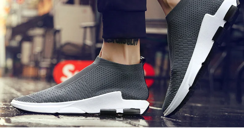 sport shoes men running for sock sneaker women black red breathable summer sneakers gym mens trainers footwear big size 47 48