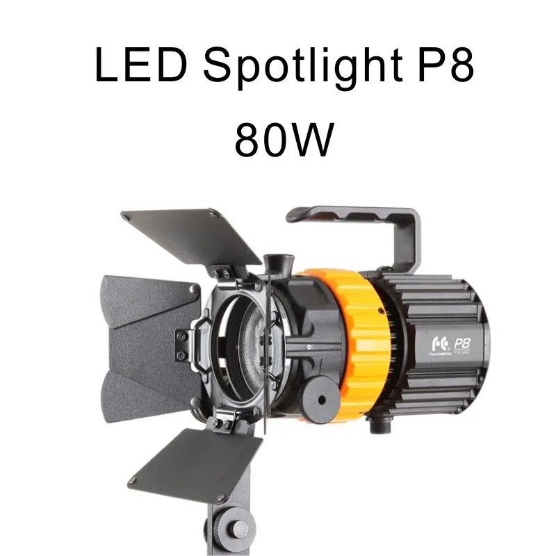 Falcon Eyes 5600K Mini  80W Photographic Light Adjustable Focus Length  Video    Studio  Movie Lighting P8 yongnuo nanguang Neewer  CAT     220V 3W 5W 7W 9W 12W 15W  Lampada 240V g