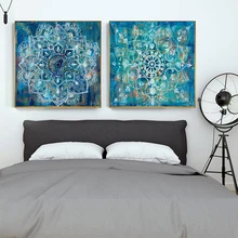 Modern Mandala Flower Wall Art Canvas Prints Vintage Poster Prints Canvas Paintings On The Wall For Bed Room Cuadros Decor