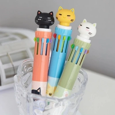 5pcs free shipping f65545 f65545b2 qfp208 new cut cat Creative Multi-function Press ballpoin pen Office stationery for students 5pcs free shipping