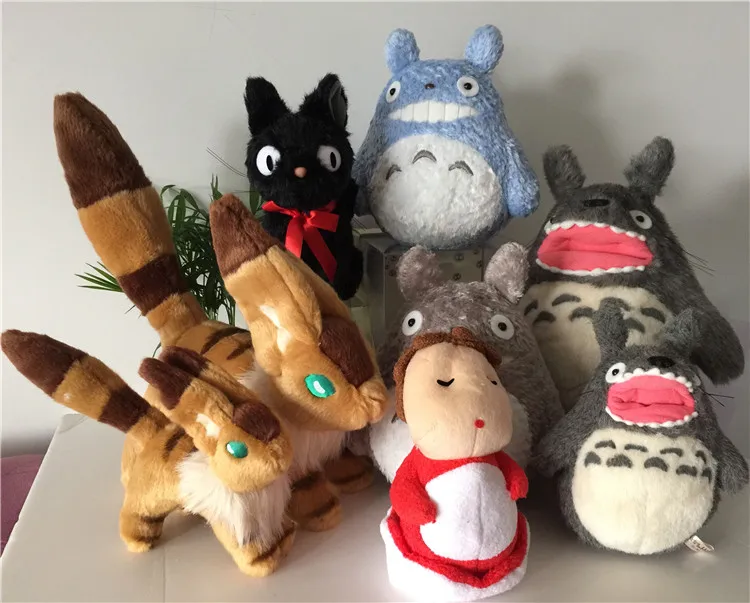Японское аниме Hayao Miyazaki Studio ghilii Nausicaa Teto Fox Squirrel Ponyo Kiki Jiji черная кошка игрушка