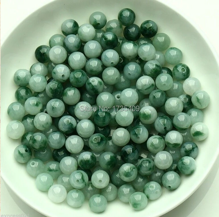 

10pcs Rich Imperial 100% Natural Grade A Jadeite Loose Beads Pendant