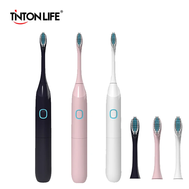 TINTON LIFE Electric Toothbrush Battery Operated With 2 Brush Heads