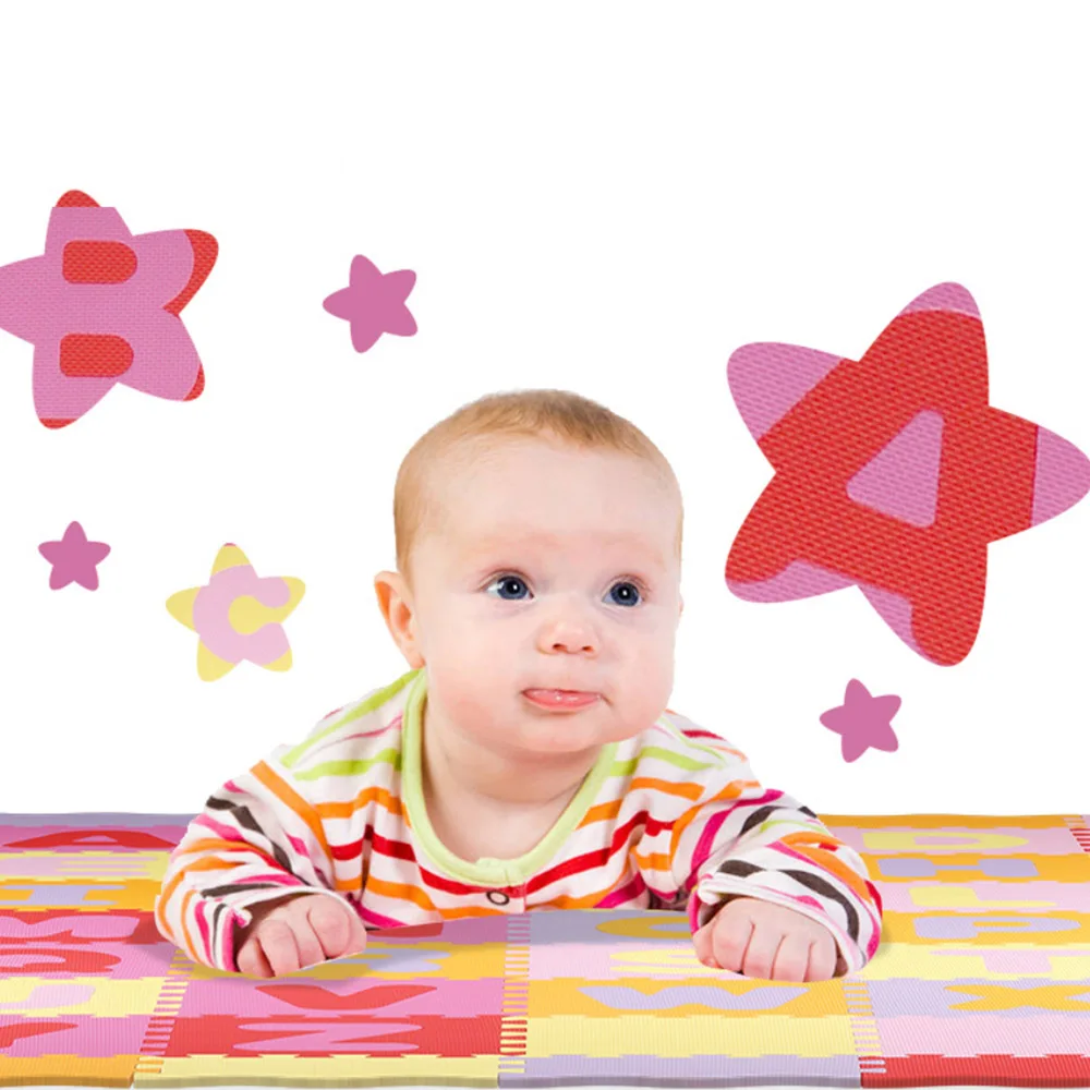 Алфавитный узор детский игровой коврик с забором пена для напольной плитки ползающий коврик для ребенка детский коврик с забором детские