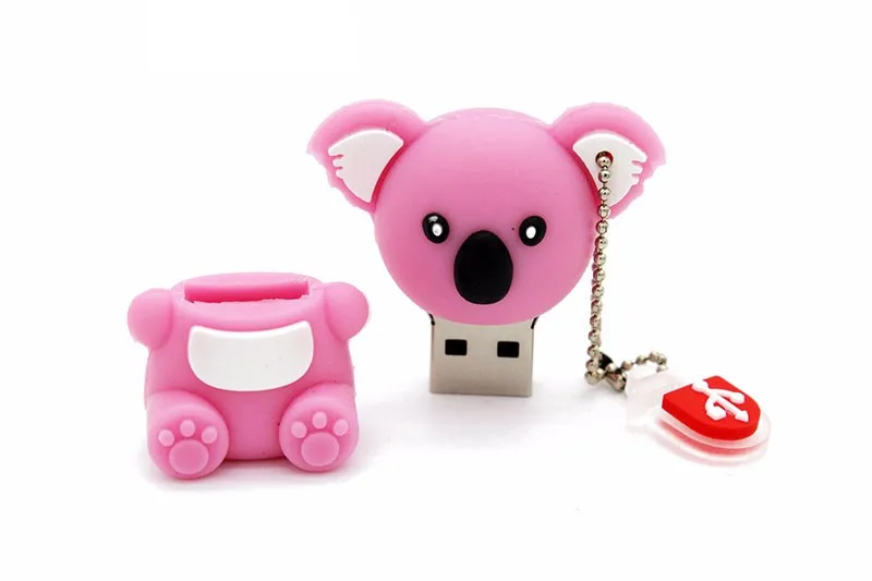 Jaster lovely mini Koala USB флеш-накопитель милые животные подарок мультфильм USB 2,0 4 ГБ/8 ГБ/16 ГБ/32 ГБ/64 ГБ реальная емкость USB карта памяти