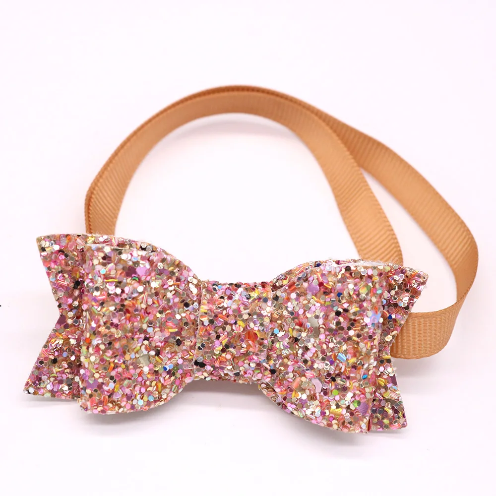 50X рождественские аксессуары для домашних животных, собак, щенков, кошек, регулируемый галстук-бабочка, сияющий бант, бабочки, изделия для ухода за собакой, товары для домашних животных