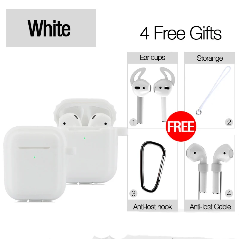 LYMOC Новые кожухи головных телефонов для Airpods 2 беспроводные Bluetooth наушники Airpods 2 светящаяся световая защитная пленка Водонепроницаемая анти-шок