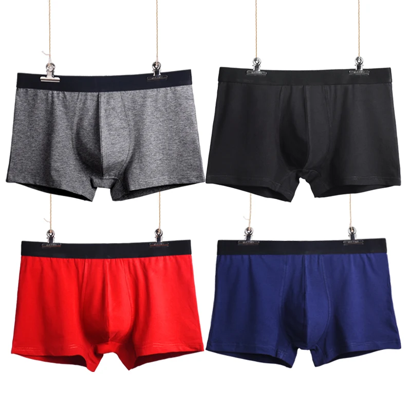 4pcslotMensUnderwearNewPopularBrandMensBoxerCotton