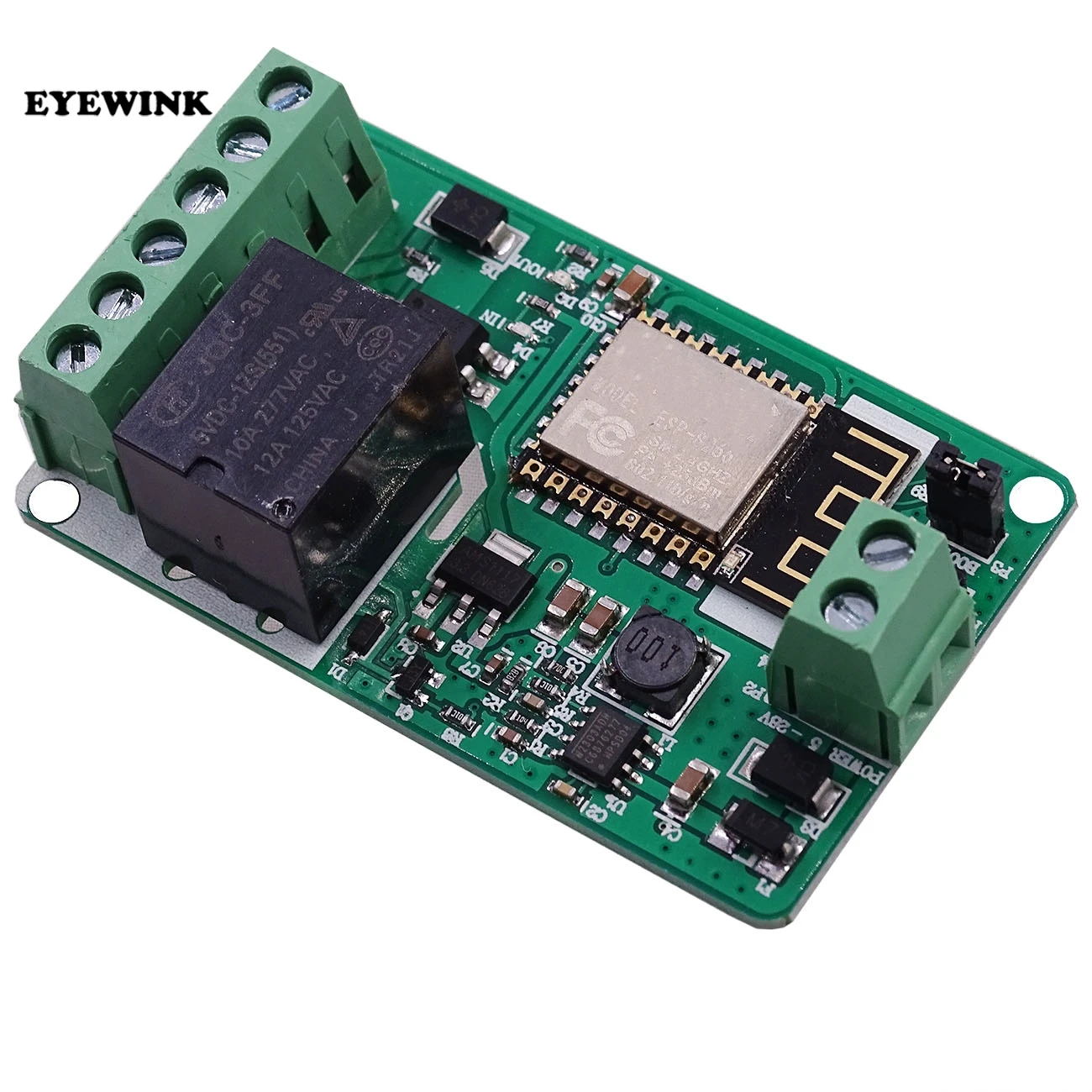 

ESP8266 Relay Module 10A 220V Network Relay WIFI Module Input DC 7V~30V 4 Layers Board TVS Input Automatic Protection