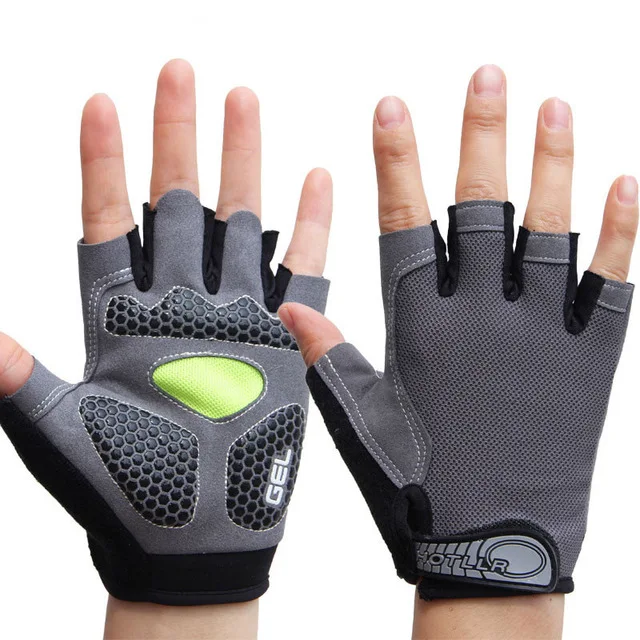 Sports 3D Gel Padded AntiSlip Gloves Men Women
