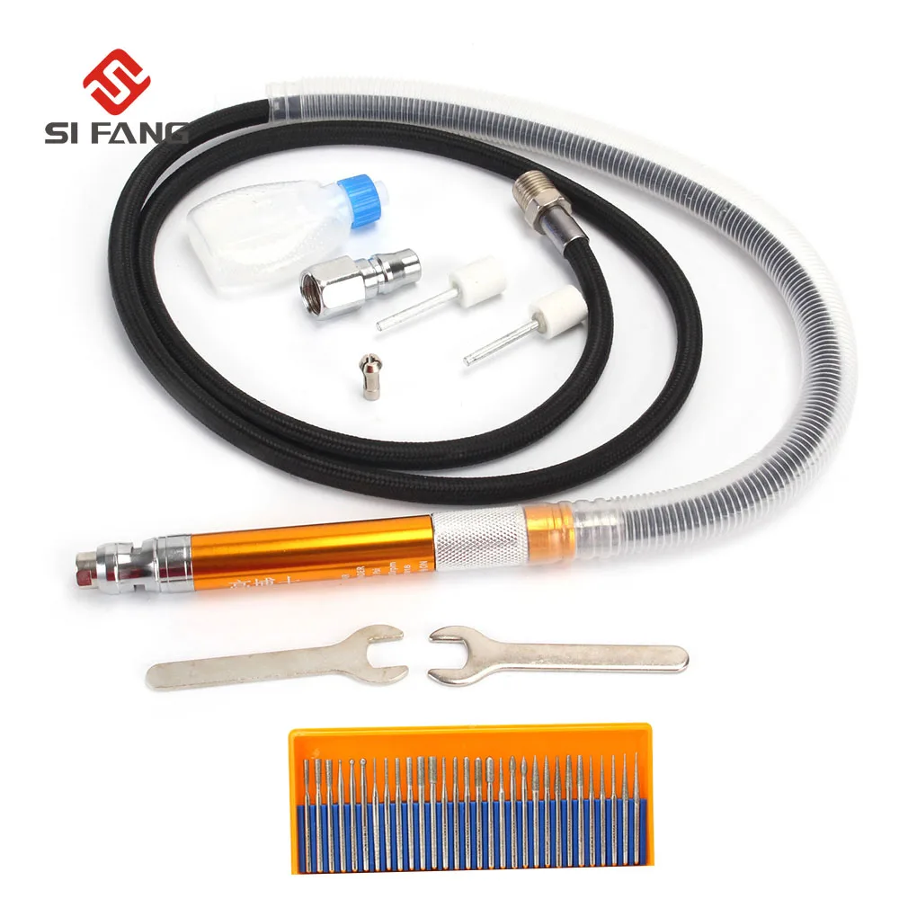3mm&2.38mm Micro Pneumatic Air Pencil Die Grinder Kit Air Pressure
