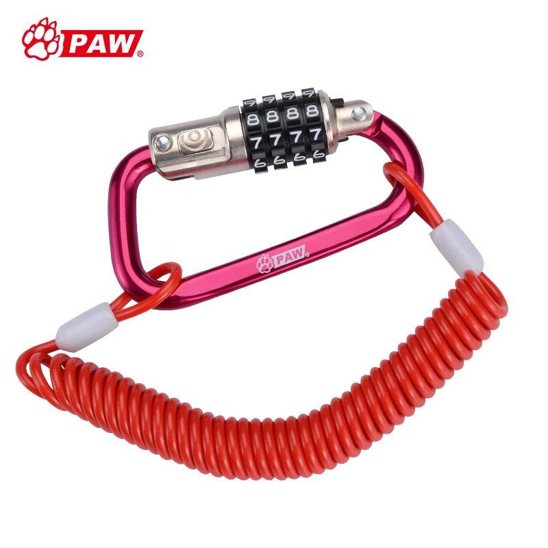 PAW Mini Bike Lock MTB Road Bike Helmet Cable Lock Bicycle Prevent
