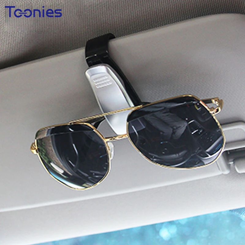 ABS Voiture V/éhicule Pare-Soleil Lunettes De Soleil Lunettes Lunettes Titulaire Carte Billet Stylo Pince Automobile Accessoires