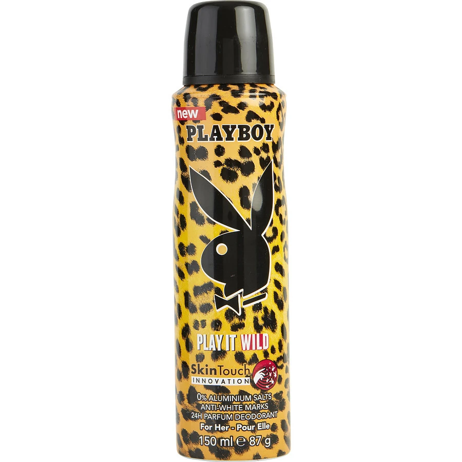 Playboy 295345 5 oz Play It Wild Skin Touch Body Deodorant Spray (1)