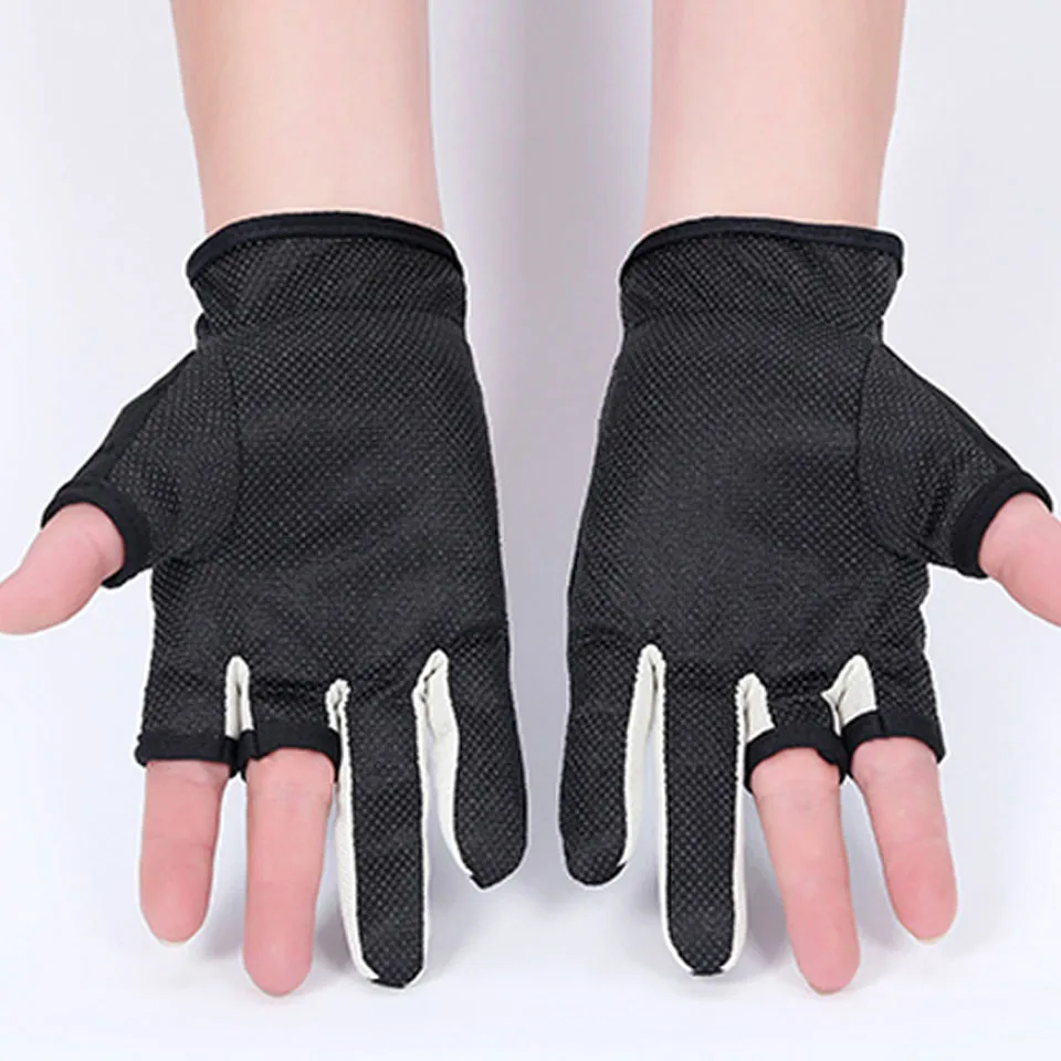 1 пара Противоскользящих рыболовных перчаток без пальцев, мягкие и дышащие перчатки для рыбалки, велоспорта, альпинизма, спорта на открытом воздухе