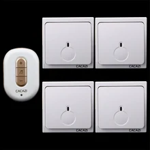 4 передатчик+ 1 Приемник беспроводной дверной звонок с пультом дистанционного управления музыкальный 48 мелодий цифровой дверной звонок D9918-4+ 1