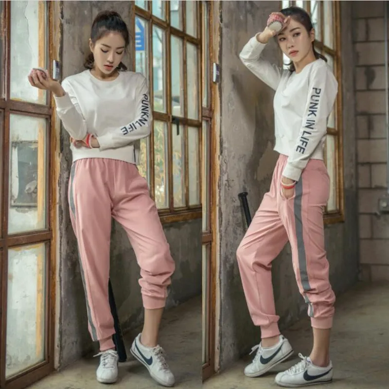 

New Winter Autumn 2 Piece Sets Fitness Women Yoga Running Set Trucksuit Full Sleeve Workout Sport Suit Gym Clothes
