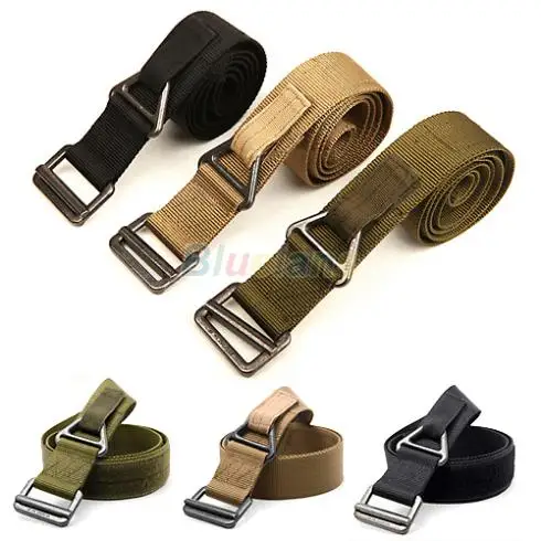 

New Unisex Rescue Rappelling Downhill Canvas Belt Waist 3 Colors 0IPJ 9C86