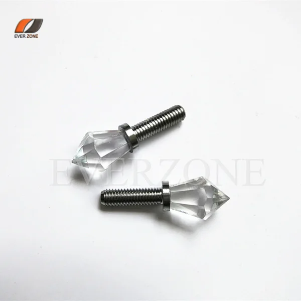 Starry Brightness Optic Fiber Light Crystal End Fittings with Metal