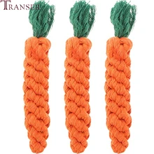 Трансер 3 шт. Морковные игрушки для собак 21 см длинные плетеные хлопковые веревки жевательные игрушки для щенков товары для собак 90415