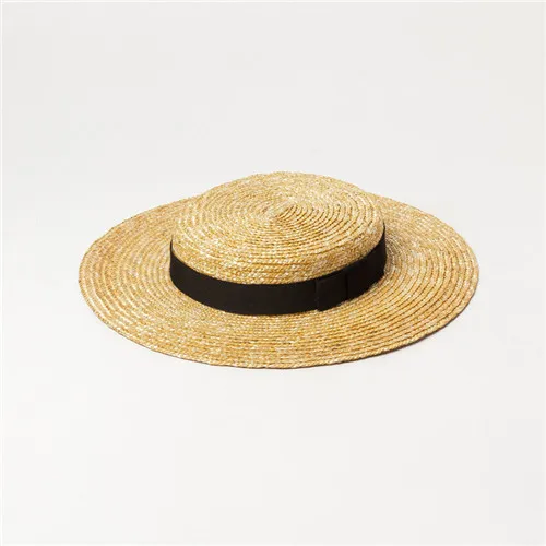01904-hh7355 handmade straw school Graduate student  fedoras hat men  women leisure cap packable fedora Fedoras