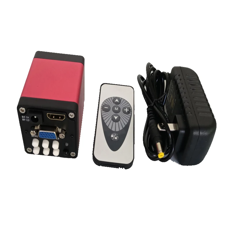  13MP 720P 2 in 1 HDMI VGA outputs Industry Microscope Camera with 8X -130X Zoom C-mount Lens for sm