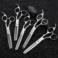 6.0 inch Pet Cat Dog Grooming Thinning Scissors Professional Hairdressing Haircut Shears Shark/Antler/Toothed Blade Rate 18%-60%