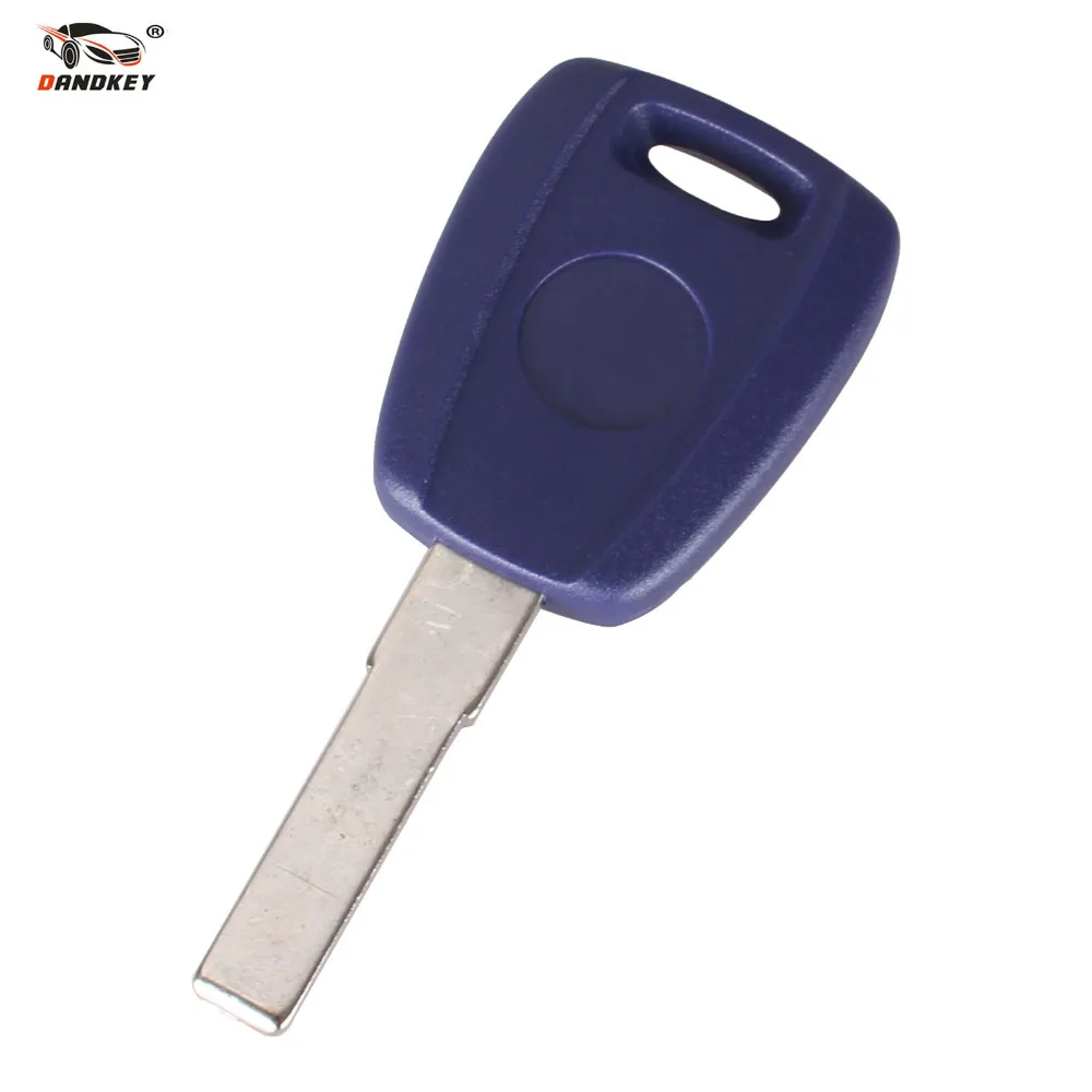 Чехол для дистанционного ключа DANDKEY чехол Fiat Key Shell SIP22 синий пустой 500 Ducato Transponder