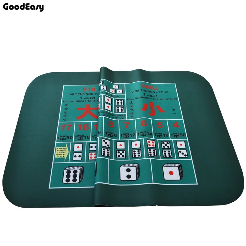  1.8*0.9m New Dice Game Suede Rubber Table Cloth Texas Hold'em Poker Table Mat Digital Printing Poke