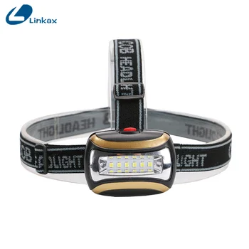 

Mini Bright 6 *LED HeadLight 3-mode Bike Front Light LED HeadLamp Head Torch Light USE AAA battery Light