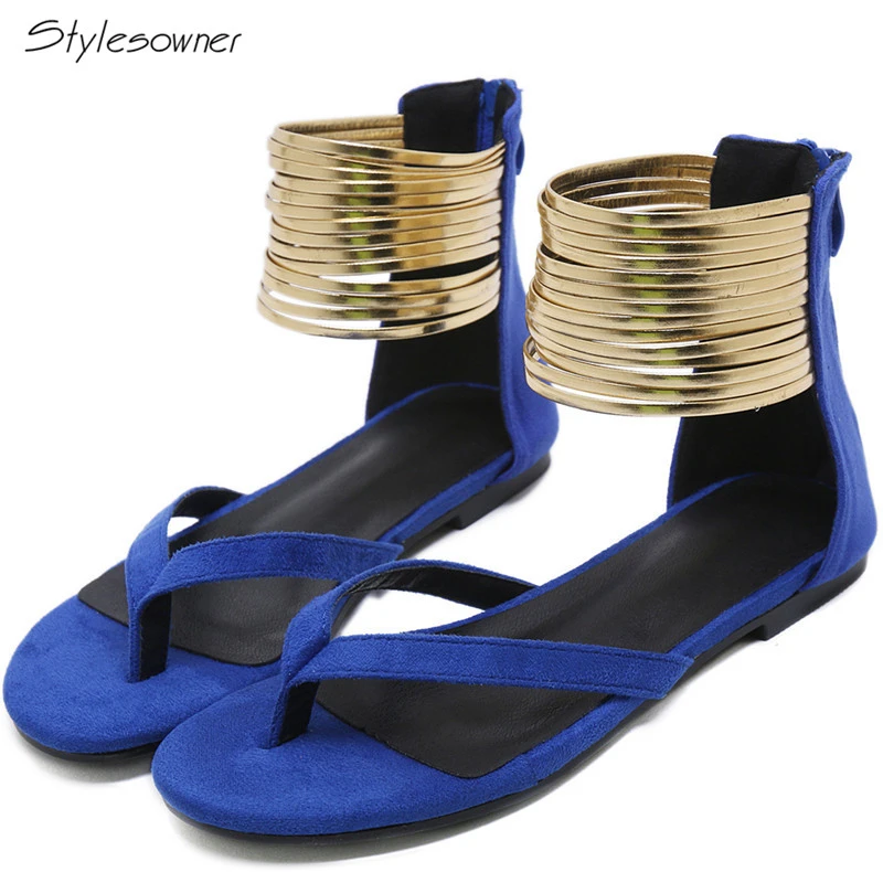 zipper gladiator sandals